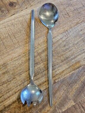 Vintage 60's/70's GEMCO Stainless Steel Salad Serving Set